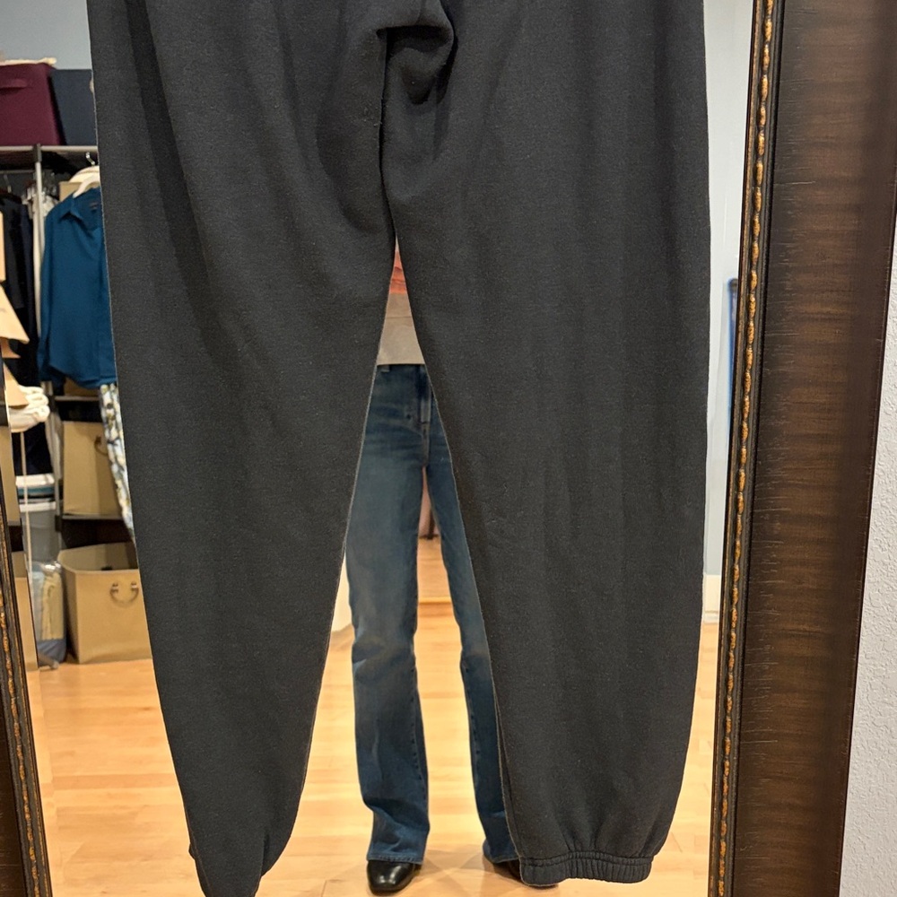 Aviator Nation Black Joggers with Rainbow Heart - Picture 4 of 10